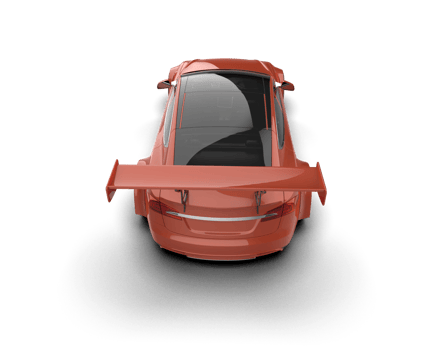 Realistic sport car isolated on background. 3d rendering - illustration png
