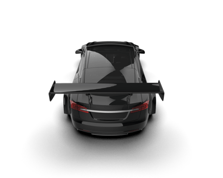 Realistic sport car isolated on background. 3d rendering - illustration png