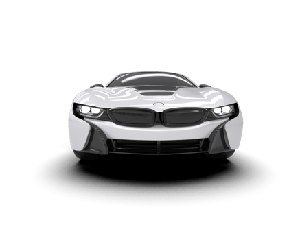 Realistic sport car isolated on background. 3d rendering - illustration png