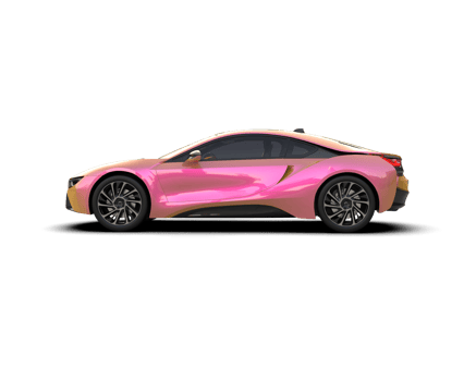 Realistic sport car isolated on background. 3d rendering - illustration png