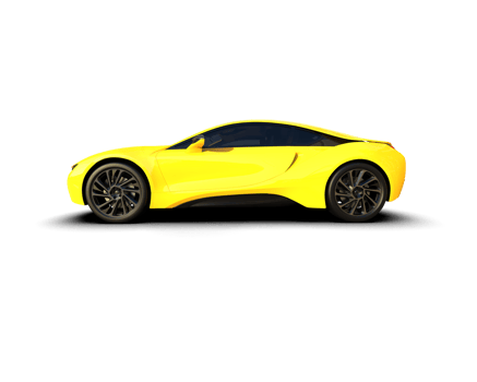 Realistic sport car isolated on background. 3d rendering - illustration png