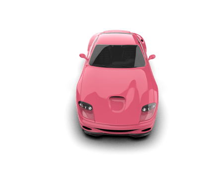 Realistic sport car isolated on background. 3d rendering - illustration png