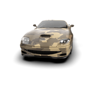 Realistic sport car isolated on background. 3d rendering - illustration png