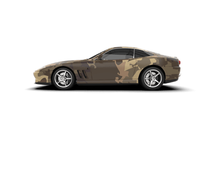 Realistic sport car isolated on background. 3d rendering - illustration png