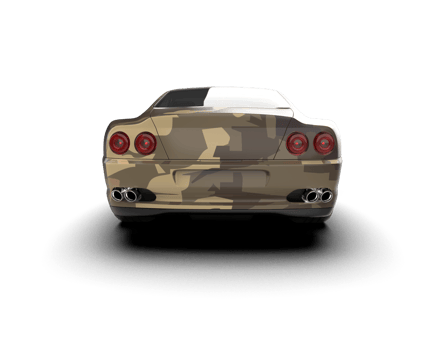 Realistic sport car isolated on background. 3d rendering - illustration png