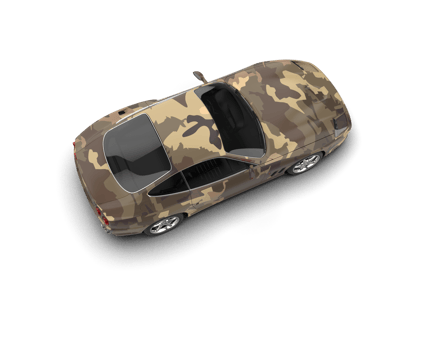 Realistic sport car isolated on background. 3d rendering - illustration png