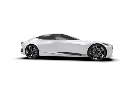 Realistic sport car isolated on background. 3d rendering - illustration png