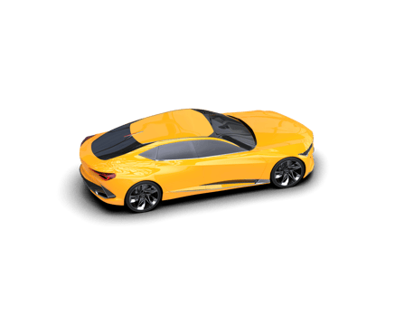 Realistic sport car isolated on background. 3d rendering - illustration png
