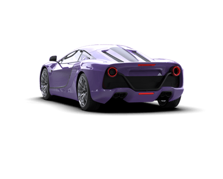 Realistic sport car isolated on background. 3d rendering - illustration png