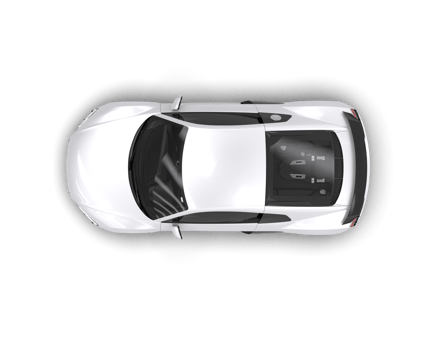 Realistic sport car isolated on background. 3d rendering - illustration png