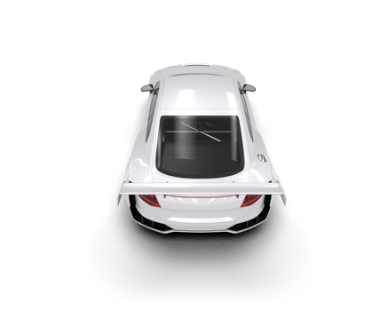 Realistic sport car isolated on background. 3d rendering - illustration png