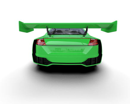 Realistic sport car isolated on background. 3d rendering - illustration png