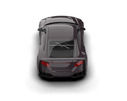 Realistic sport car isolated on background. 3d rendering - illustration png