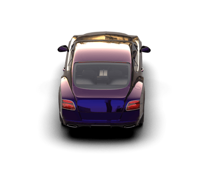 Realistic sport car isolated on background. 3d rendering - illustration png