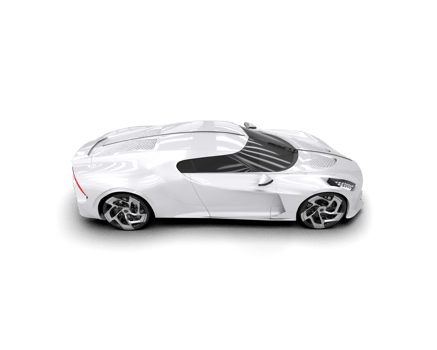 Realistic sport car isolated on background. 3d rendering - illustration png
