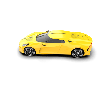 Realistic sport car isolated on background. 3d rendering - illustration png