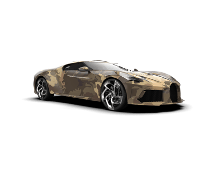 Realistic sport car isolated on background. 3d rendering - illustration png