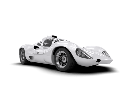 Realistic sport car isolated on background. 3d rendering - illustration png