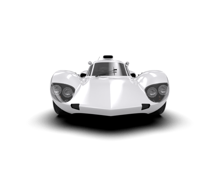 Realistic sport car isolated on background. 3d rendering - illustration png