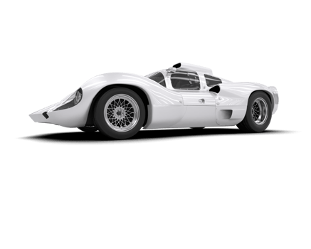 Realistic sport car isolated on background. 3d rendering - illustration png
