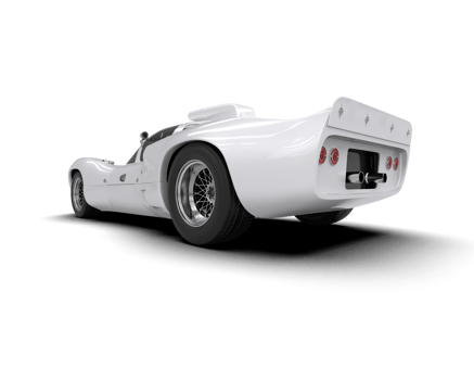 Realistic sport car isolated on background. 3d rendering - illustration png