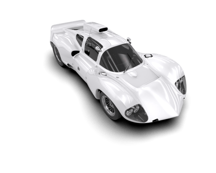 Realistic sport car isolated on background. 3d rendering - illustration png