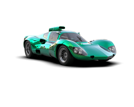 Realistic sport car isolated on background. 3d rendering - illustration png