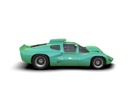 Realistic sport car isolated on background. 3d rendering - illustration png
