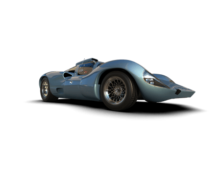 Realistic sport car isolated on background. 3d rendering - illustration png
