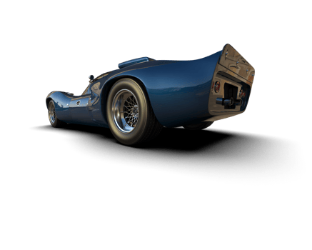 Realistic sport car isolated on background. 3d rendering - illustration png