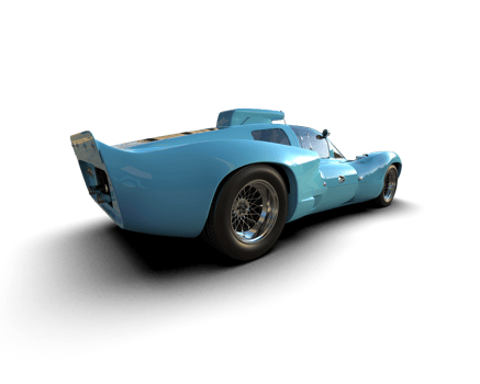 Realistic sport car isolated on background. 3d rendering - illustration png