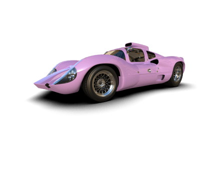Realistic sport car isolated on background. 3d rendering - illustration png