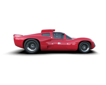 Realistic sport car isolated on background. 3d rendering - illustration png