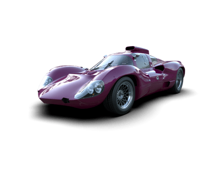 Realistic sport car isolated on background. 3d rendering - illustration png