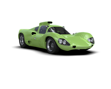 Realistic sport car isolated on background. 3d rendering - illustration png