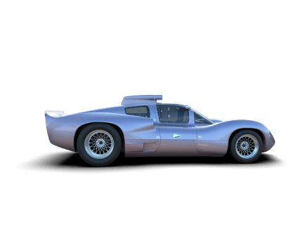 Realistic sport car isolated on background. 3d rendering - illustration png