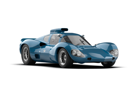 Realistic sport car isolated on background. 3d rendering - illustration png