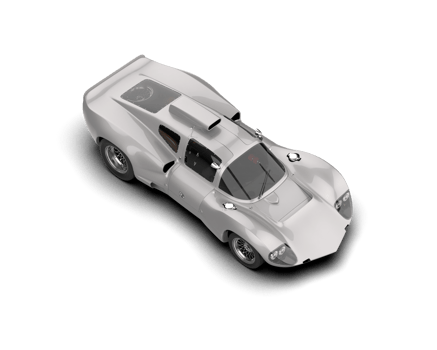 Realistic sport car isolated on background. 3d rendering - illustration png