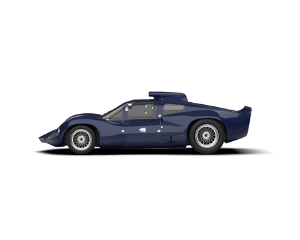 Realistic sport car isolated on background. 3d rendering - illustration png