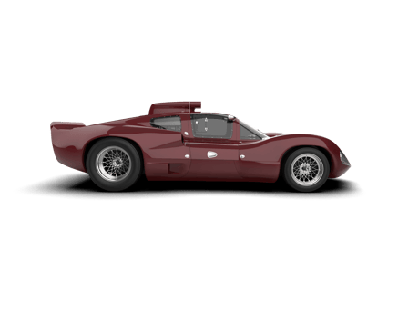 Realistic sport car isolated on background. 3d rendering - illustration png