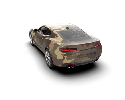 Realistic sport car isolated on background. 3d rendering - illustration png
