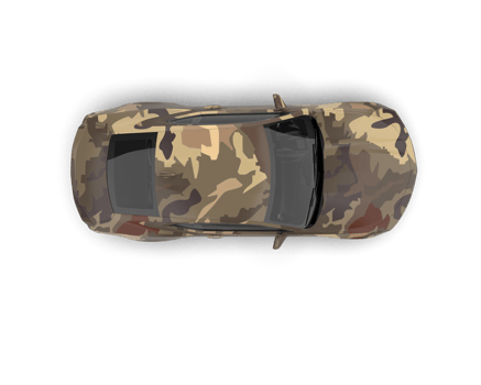 Realistic sport car isolated on background. 3d rendering - illustration png