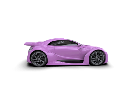 Realistic sport car isolated on background. 3d rendering - illustration png