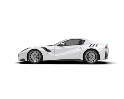 Realistic sport car isolated on background. 3d rendering - illustration png
