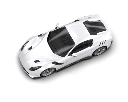 Realistic sport car isolated on background. 3d rendering - illustration png