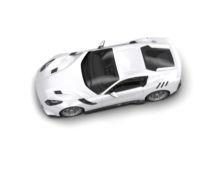 Realistic sport car isolated on background. 3d rendering - illustration png