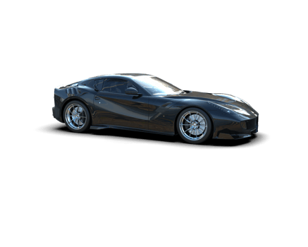 Realistic sport car isolated on background. 3d rendering - illustration png