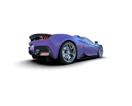 Realistic sport car isolated on background. 3d rendering - illustration png