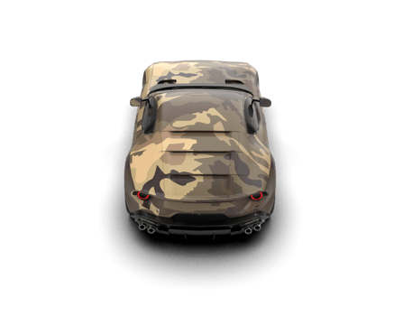 Realistic sport car isolated on background. 3d rendering - illustration png