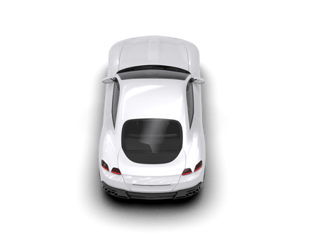 Realistic sport car isolated on background. 3d rendering - illustration png